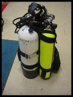 Diver's "Rig" (Full Bottle Plus Pony, Air 2 , and 2 Cutting Devices)